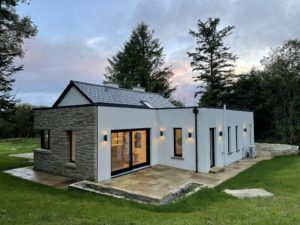 House build, rear view